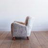 Shearling Upholstered Lounge Chair By Fritz Hansen Lawton Mull