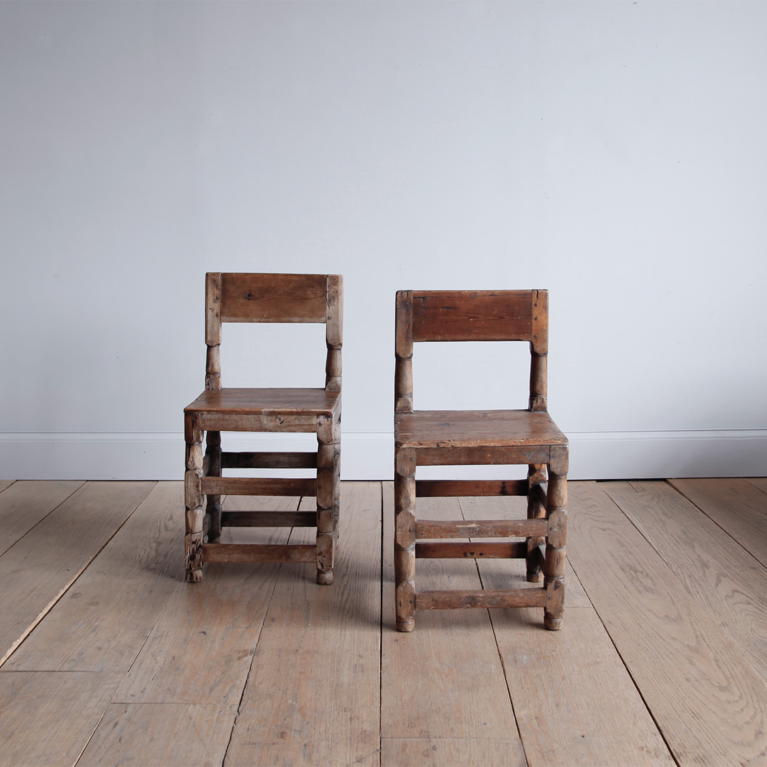 Early 19th century Swedish Carved Side Chairs