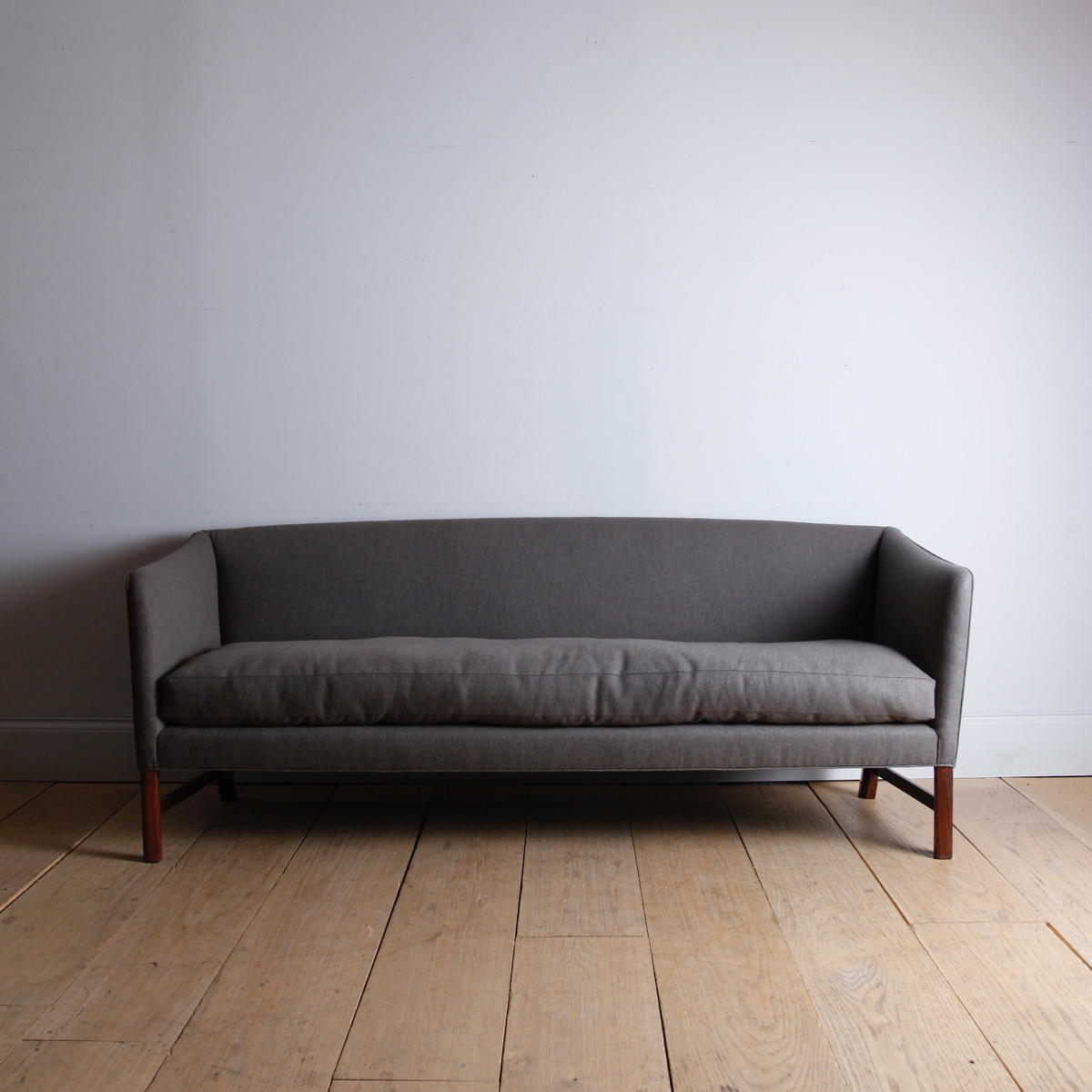 Three-Seat Sofa with Brazilian Rosewood Legs by Ole Wanscher
