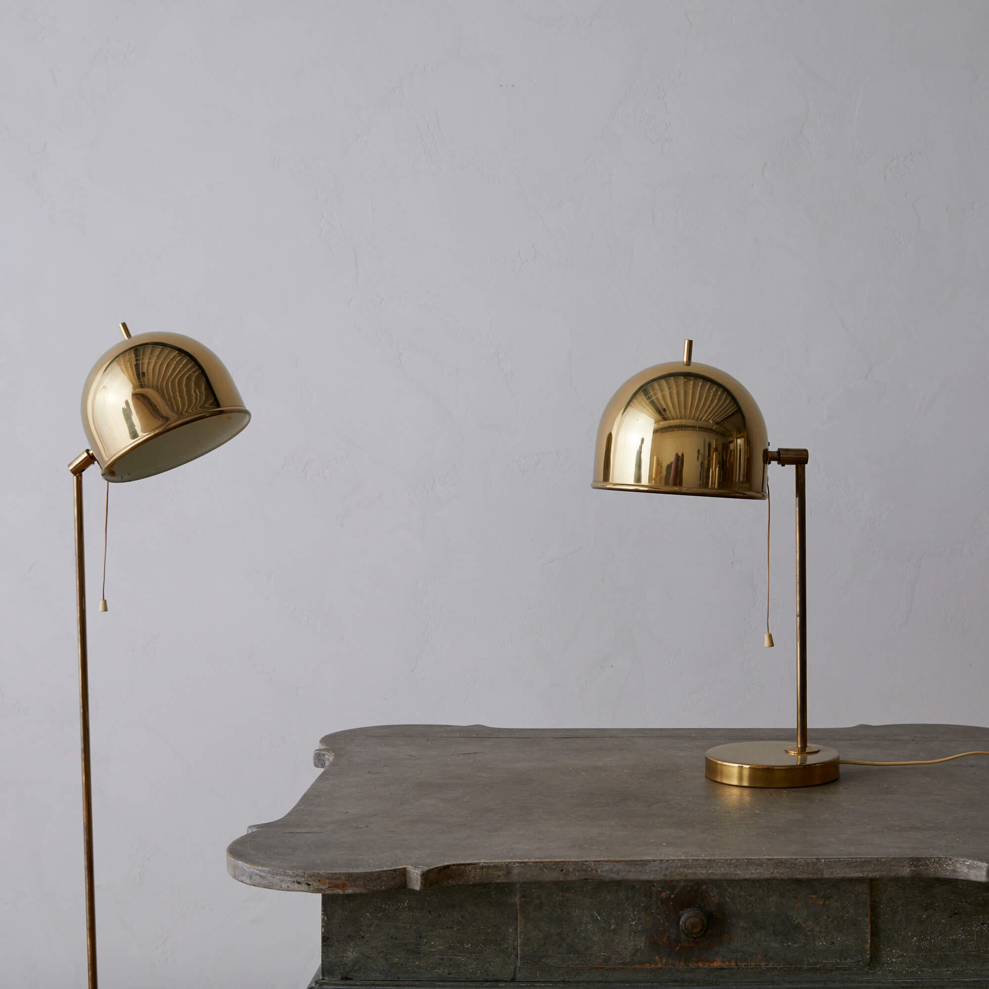 Floor lamp and table lamp by Eje Ahlgren for Bergboms