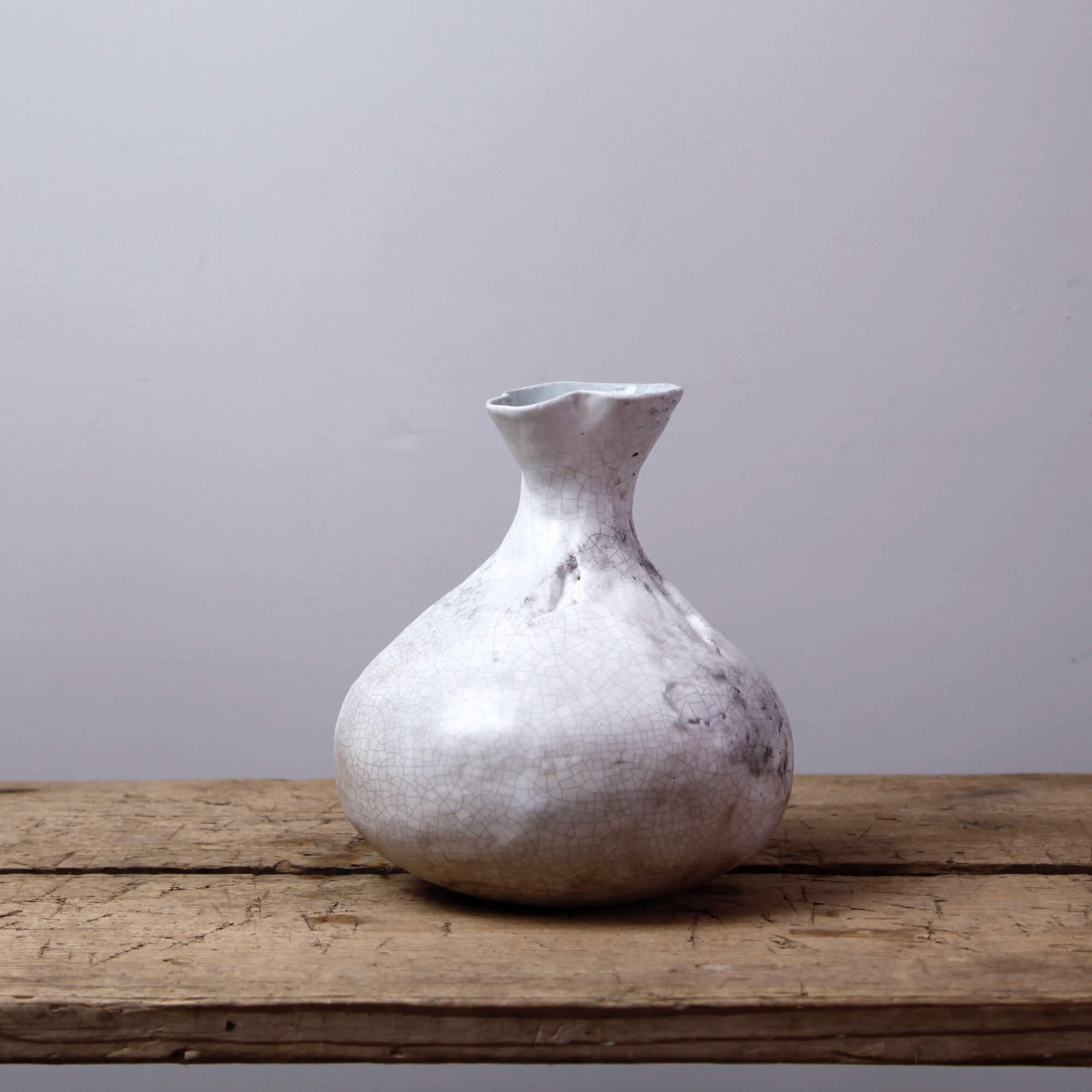 Hand-built ceramic pitchers by Young Mi Kim