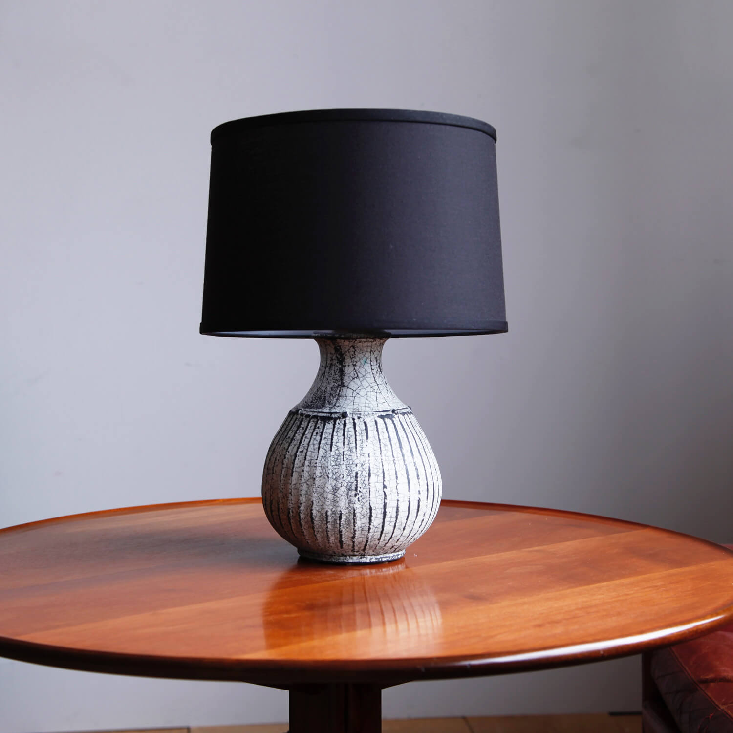 Glazed Stoneware Table Lamp by Svend Hammershøi