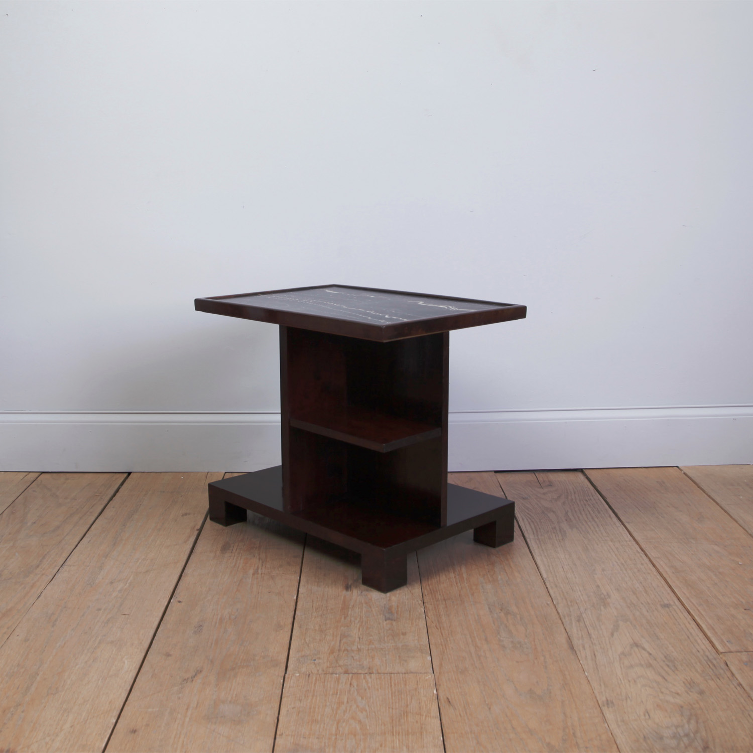 Swedish Grace Side Table with Stone Top