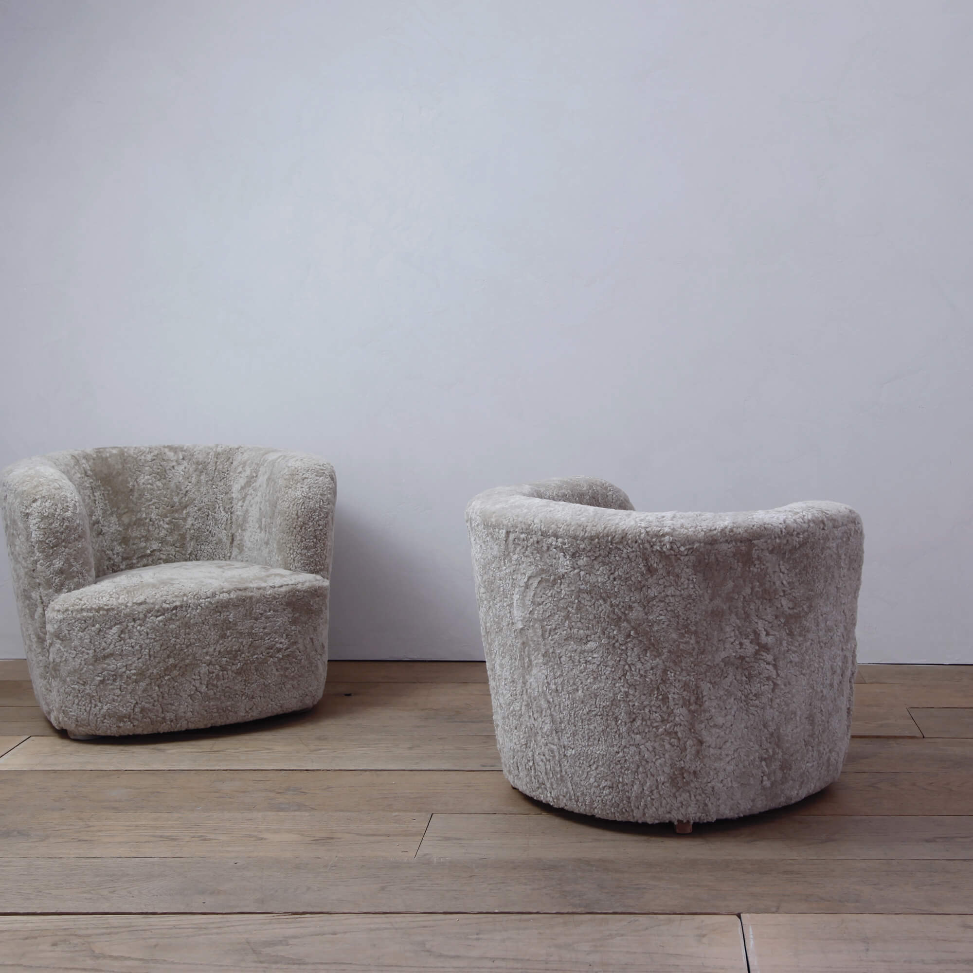 Pair of Barrel Back Easy Chairs by Georg Kofoed