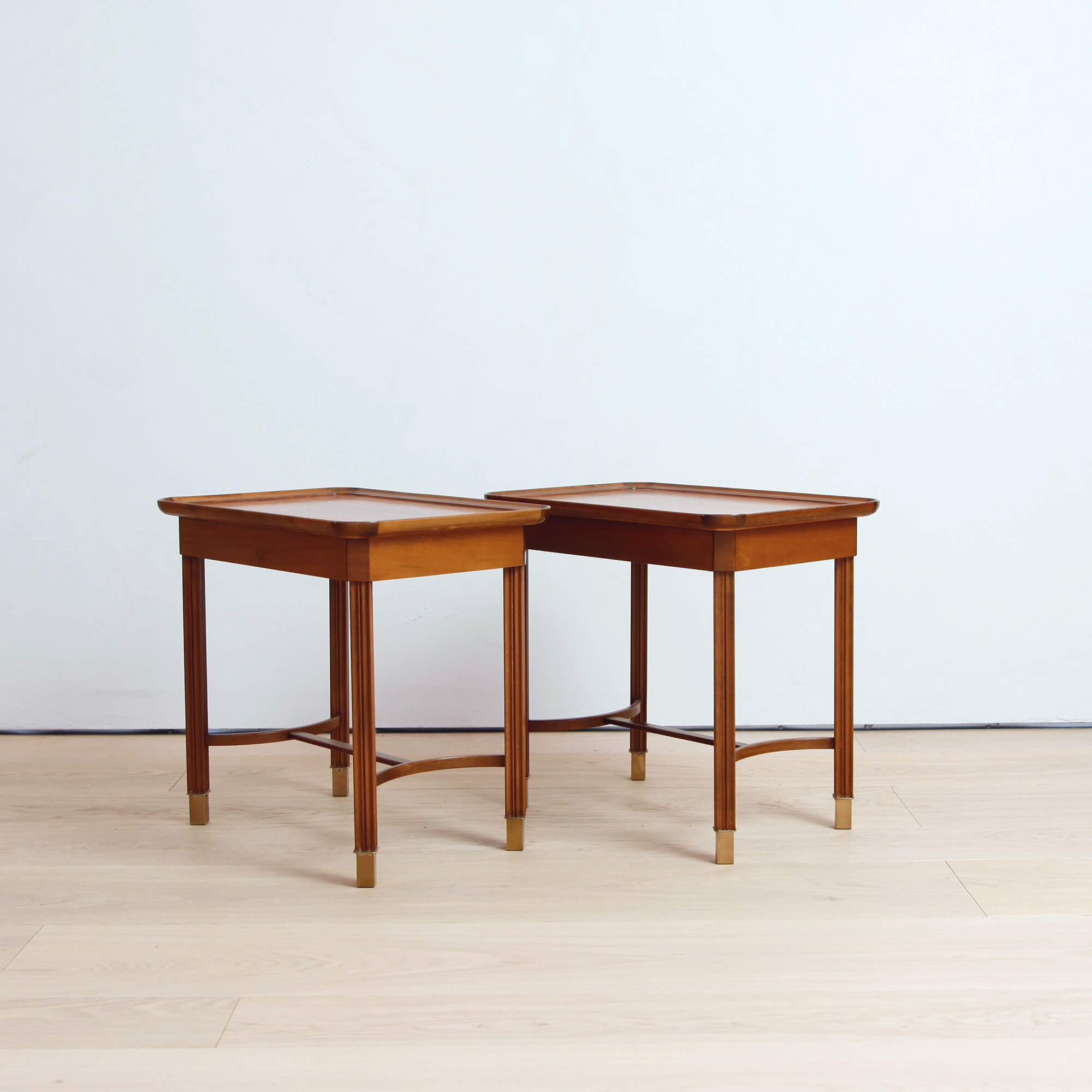 Pair of Swedish Cabinetmaker Mahogany Side Tables