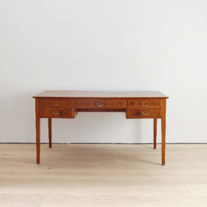 Danish Cabinetmaker's Walnut and Teak Desk