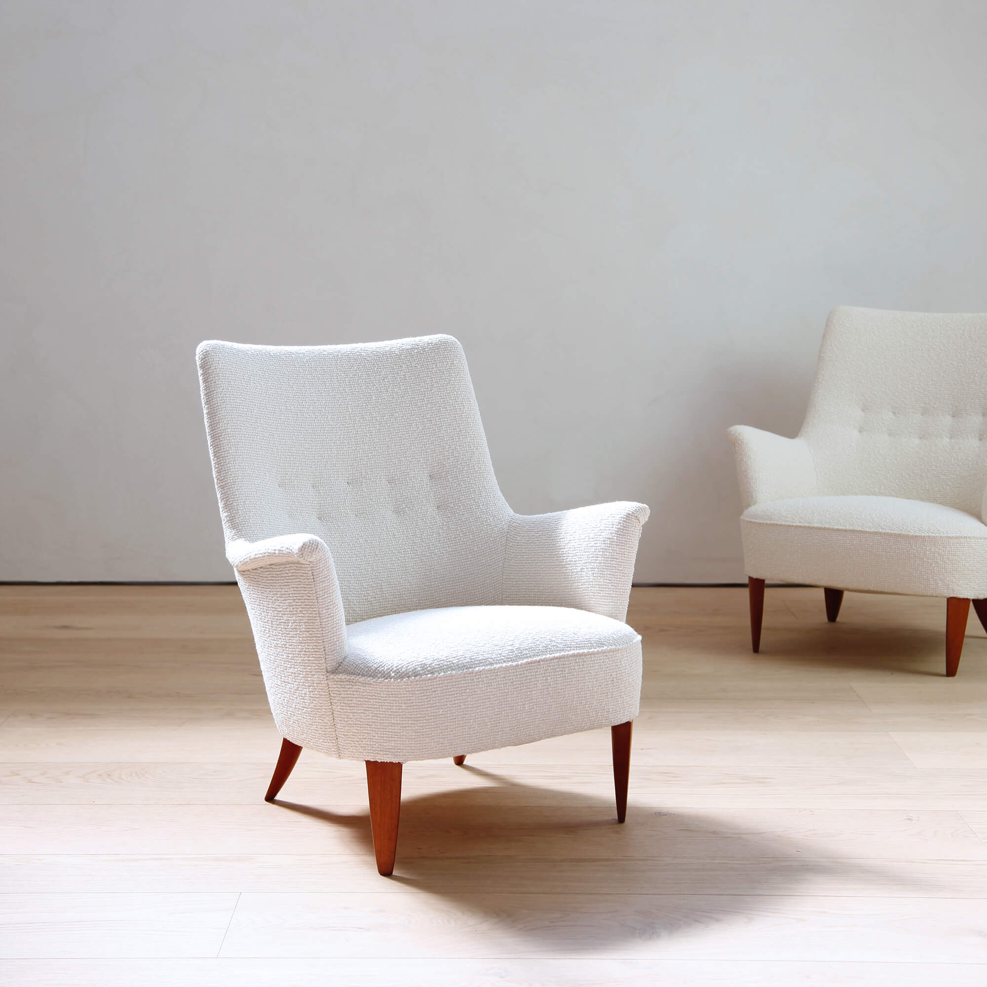 Pair of 1950s Swedish Modern Lounge Chairs