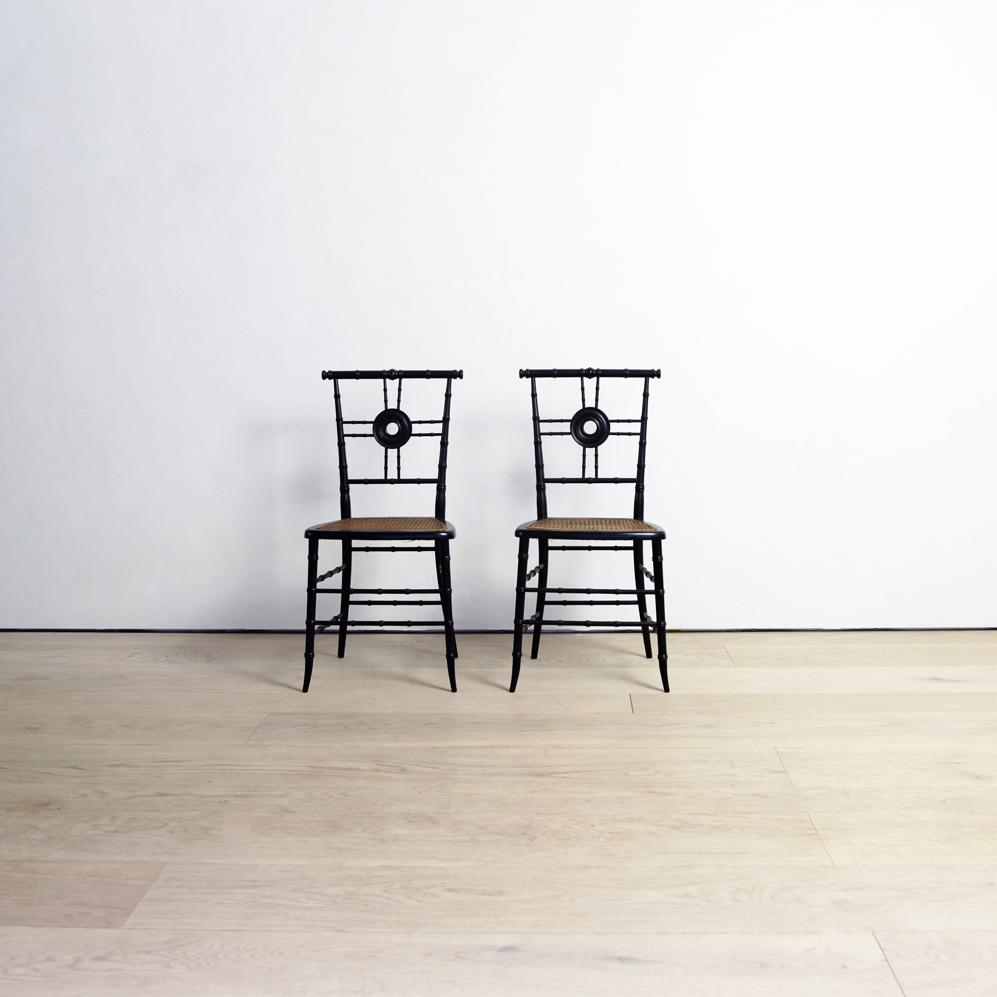 Pair of Painted Aesthetic Movement Side Chairs