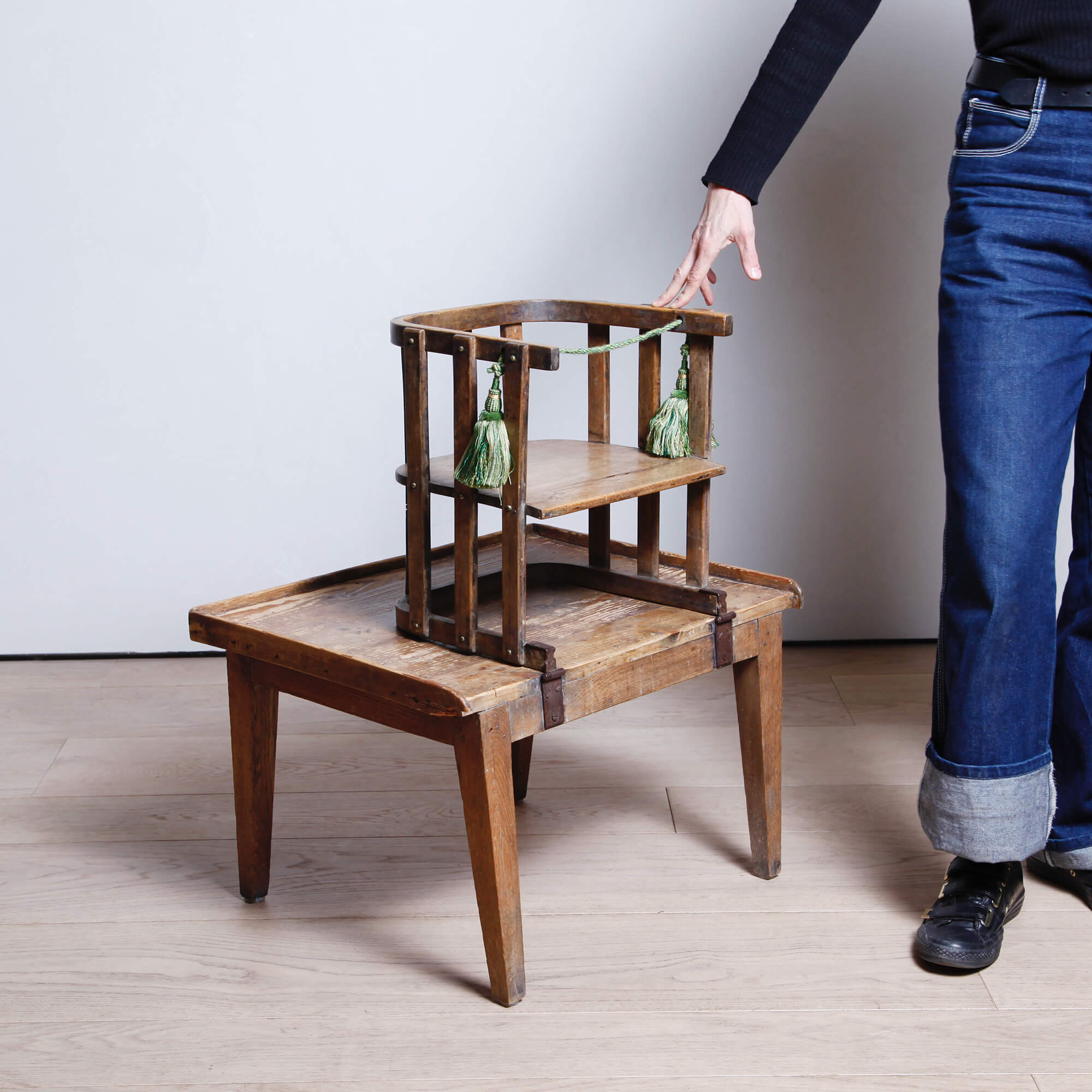 Swedish Child's Metamorphic Highchair and Table