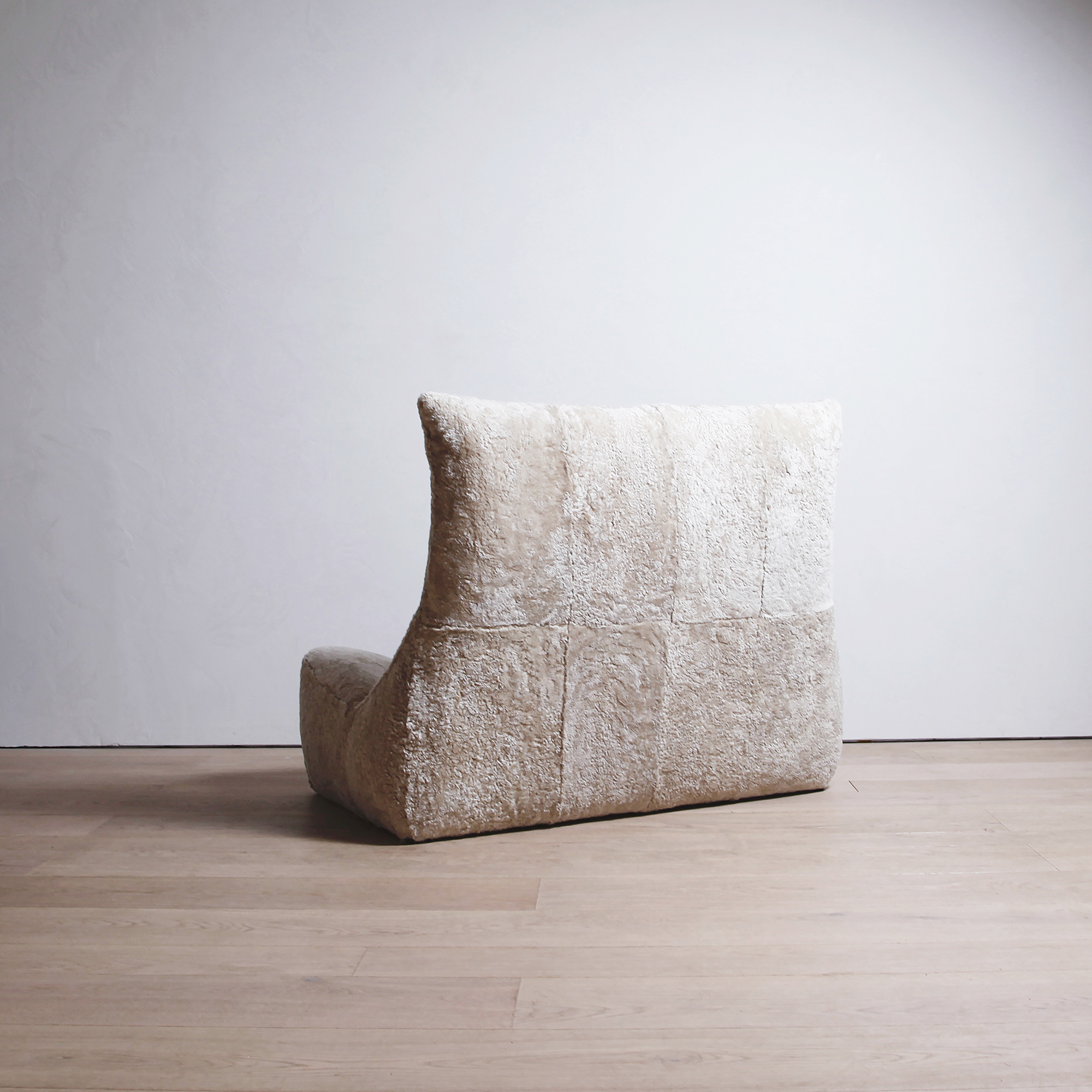Shearling Two-Seat "Rock" Sofa by Gerard Van Den Berg for Montis