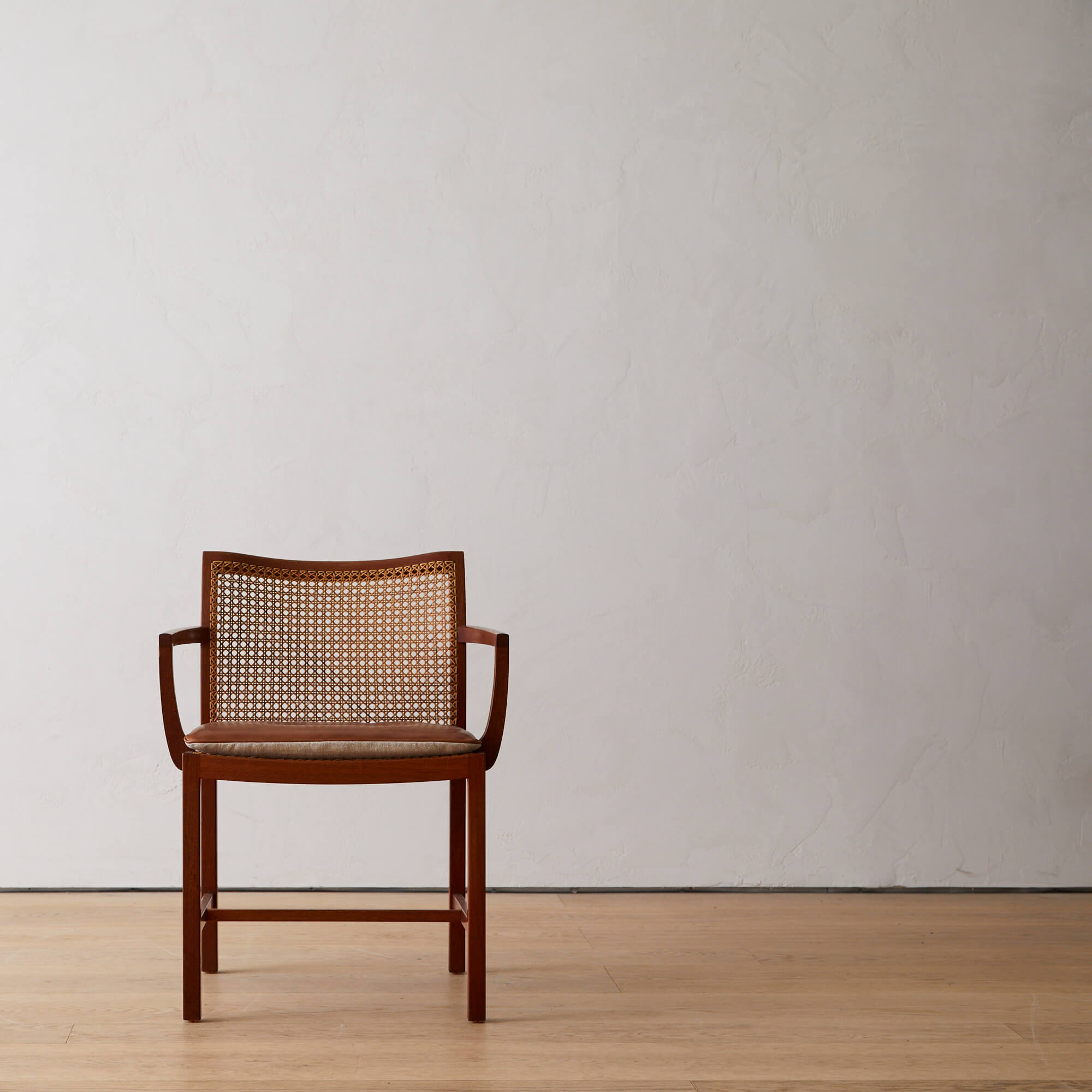 Teak and Cane Armchair by Ditte and Adrian Heath