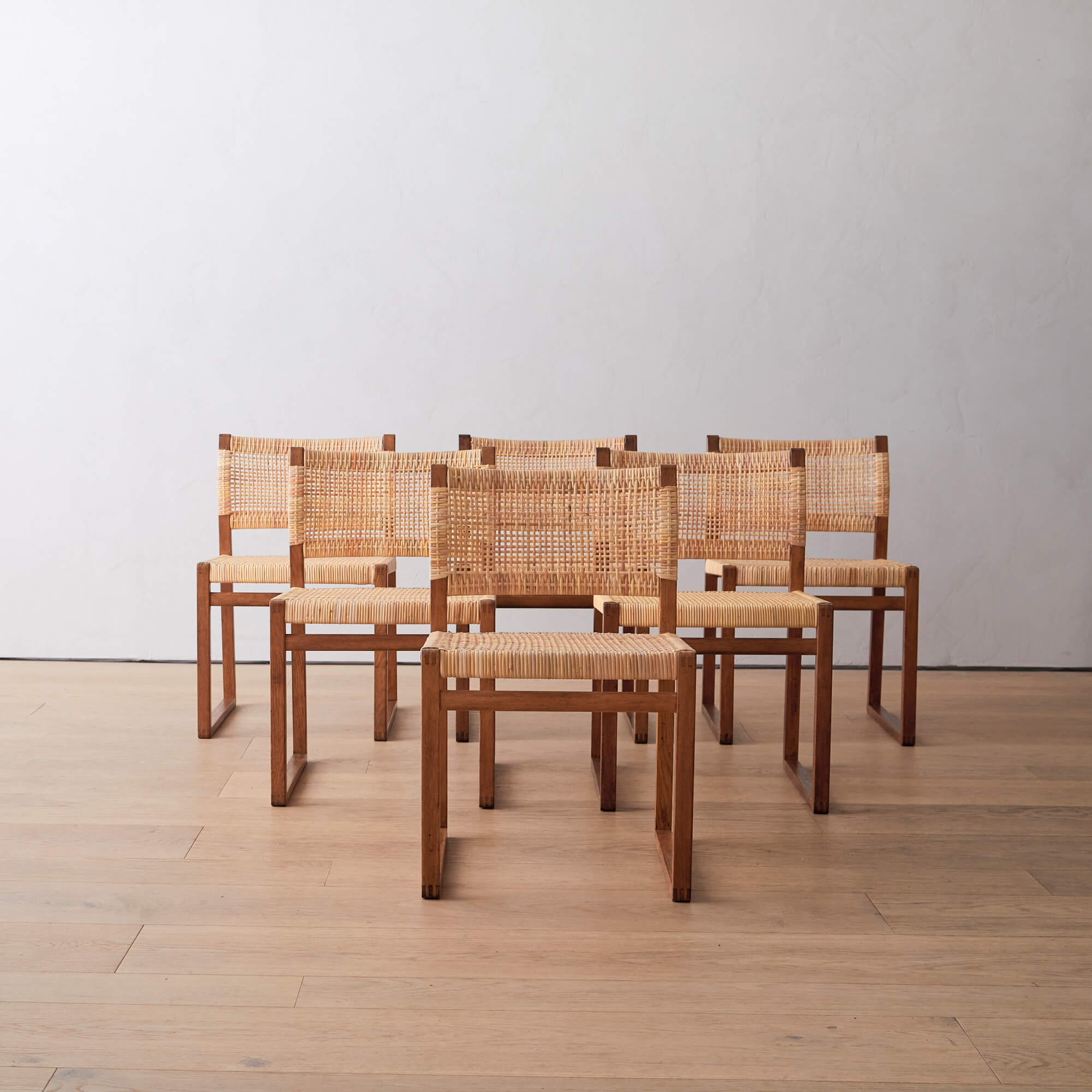 Six Borge Mogensen BM61 Dining Chairs