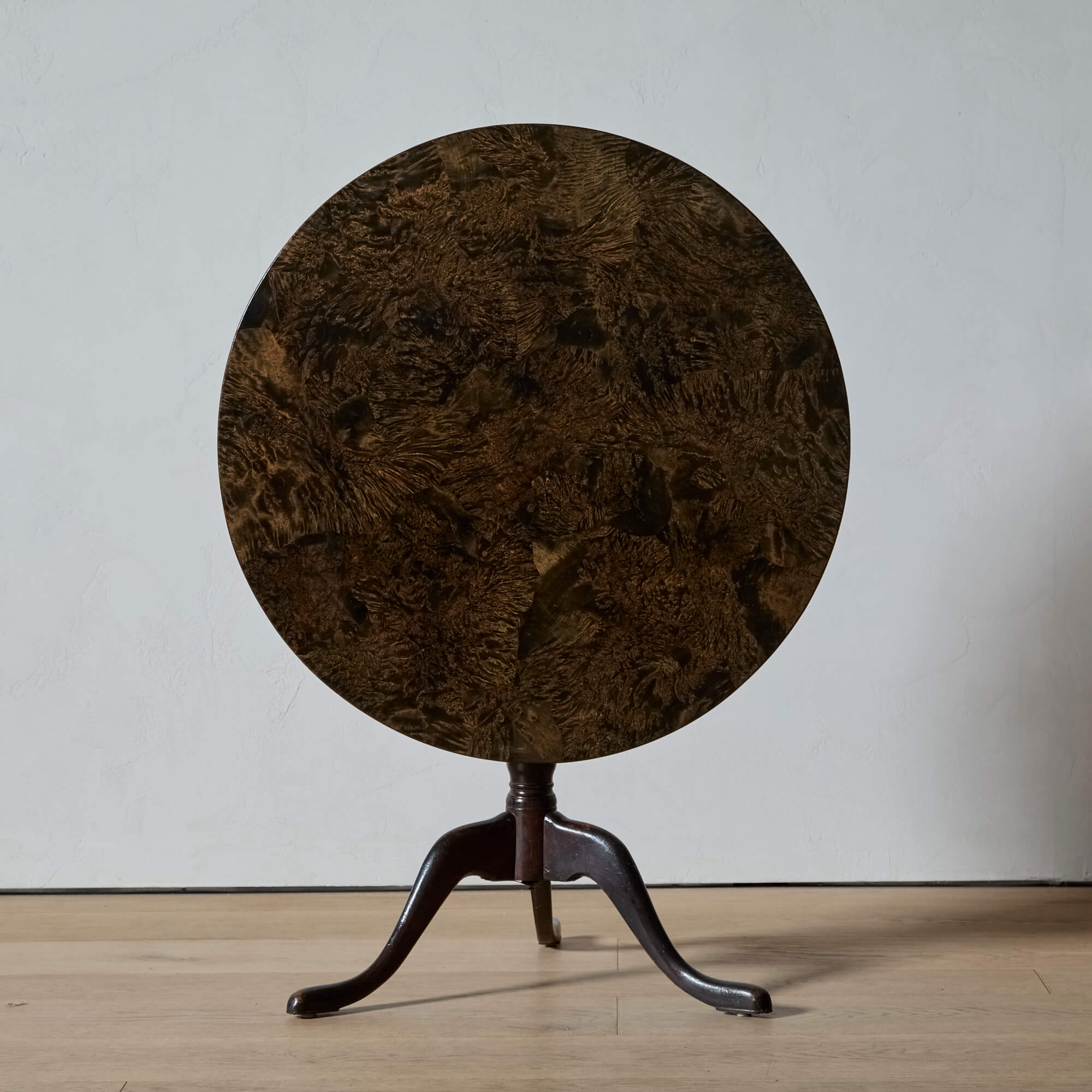 Ebonized Burr Alder Tilt-Top Table by Anders Jacob Rosendahl