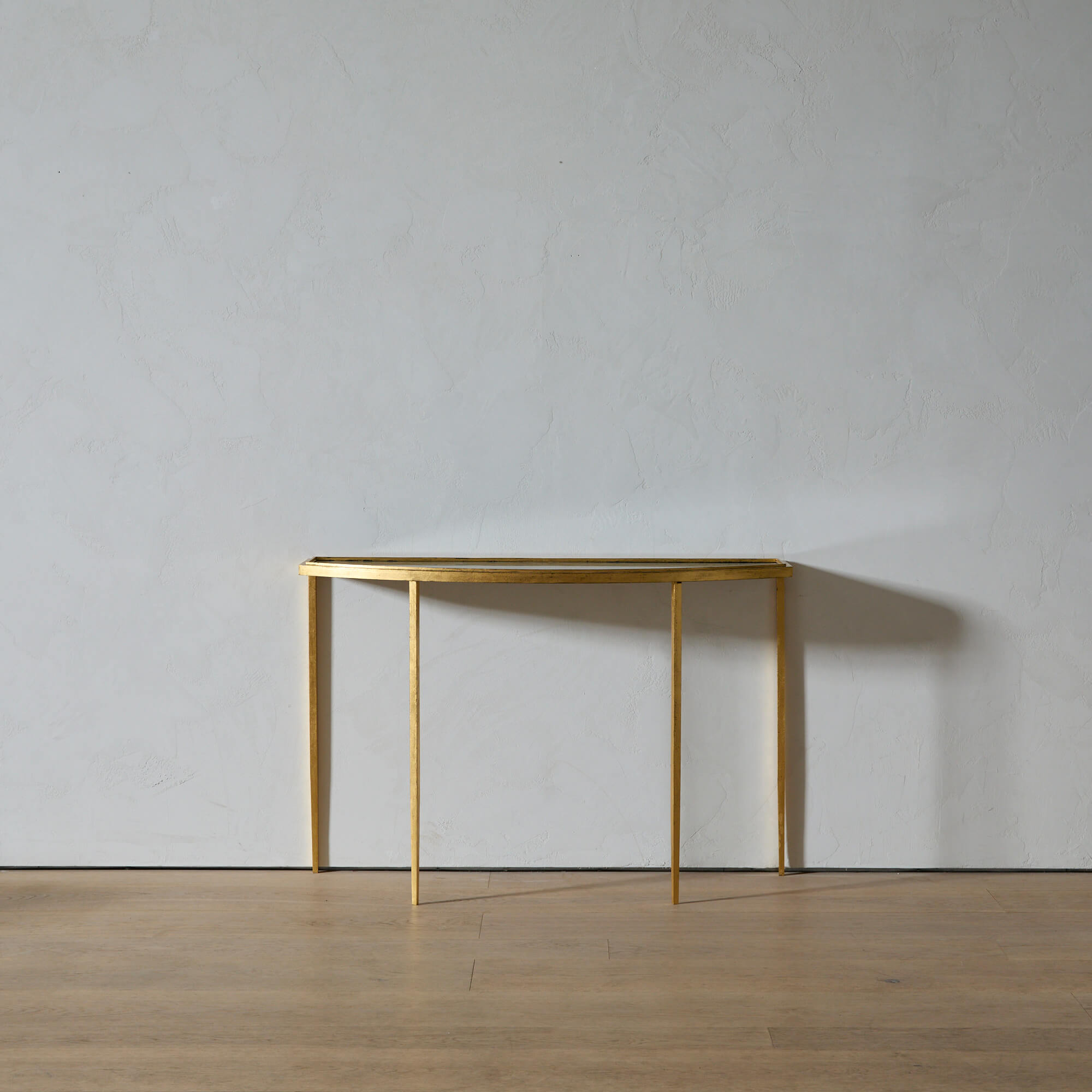 The Vespine Table in Gilt and Stone by Lawton Mull