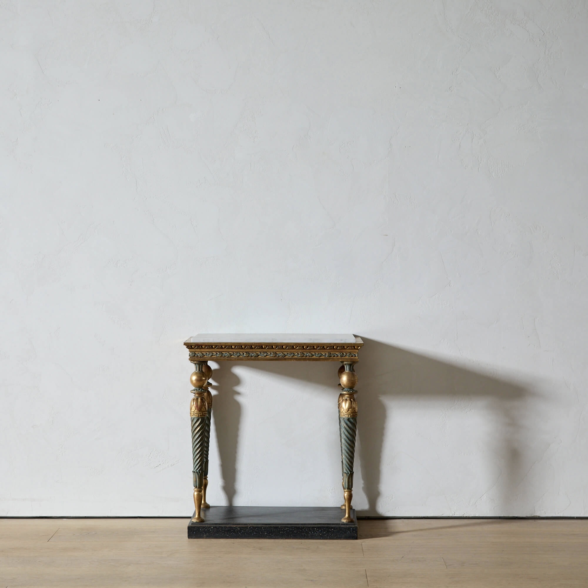 Carved and Gilt Gustavian Console Table