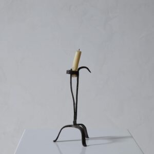 Wrought iron candle holder