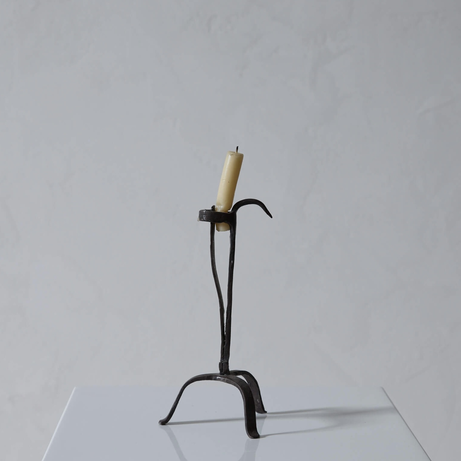 Wrought iron candle holder