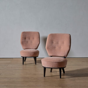 Pair of Slipper Chairs by Erik Chambert