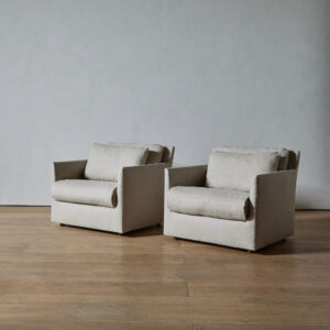 Pair of Lounge Chairs by John Saladino