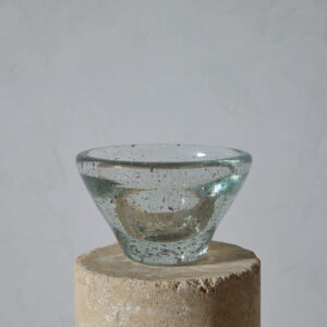 Sculptural Bowl with Violet Inclusions by André Thuret