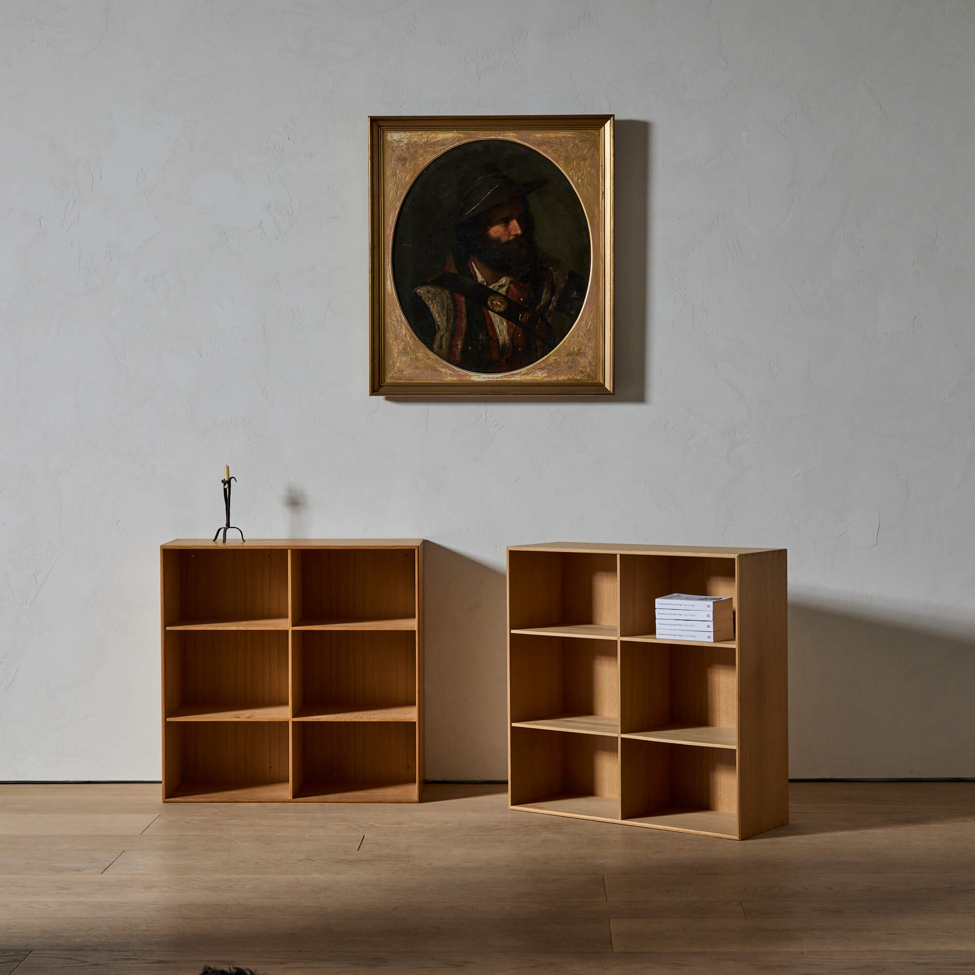 Pair of Oak Bookcases by Mogens Koch