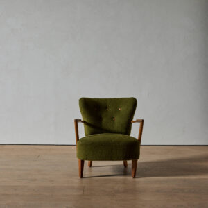 Upholstered Arm Chair by Otto Schulz (attr.)