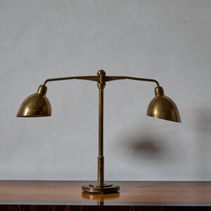 Brass Two-Arm Desk Lamp by Vilhelm Lauritzen for Louis Poulsen