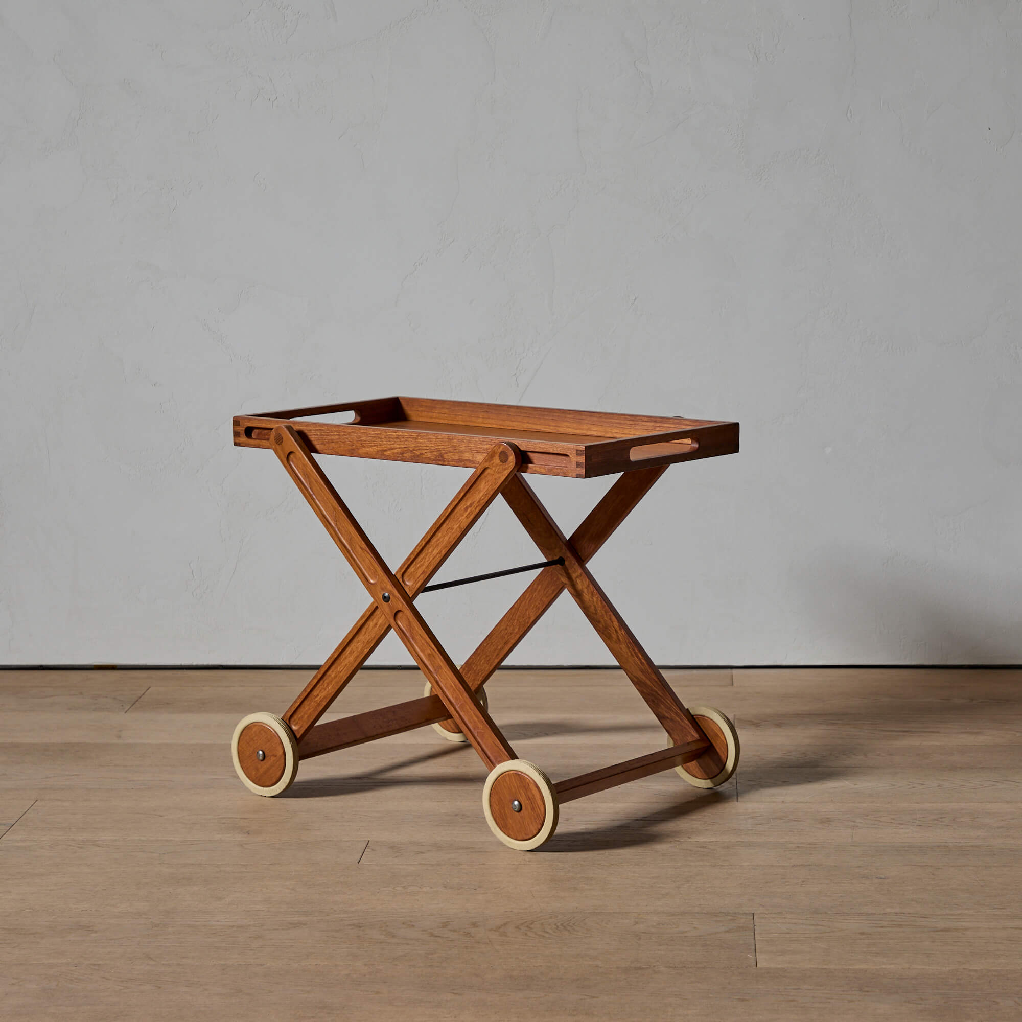 Teak Folding Bar Cart by JENS HARALD QUISTGAARD