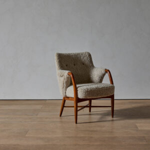 Shearling-covered Armchair by Carin Bryggman