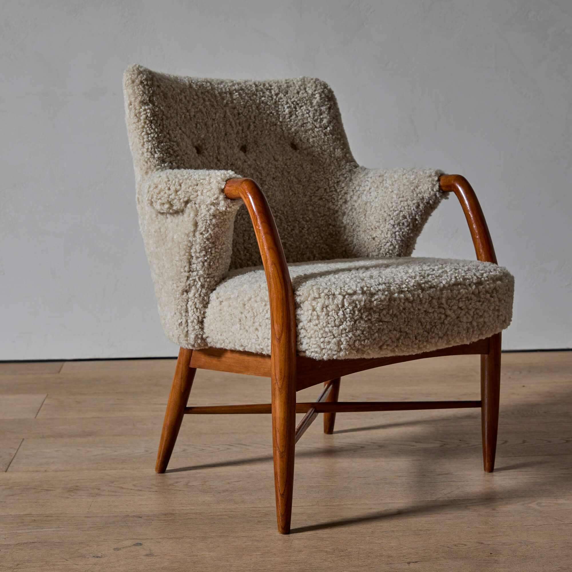 Shearling-covered Armchair by Carin Bryggman