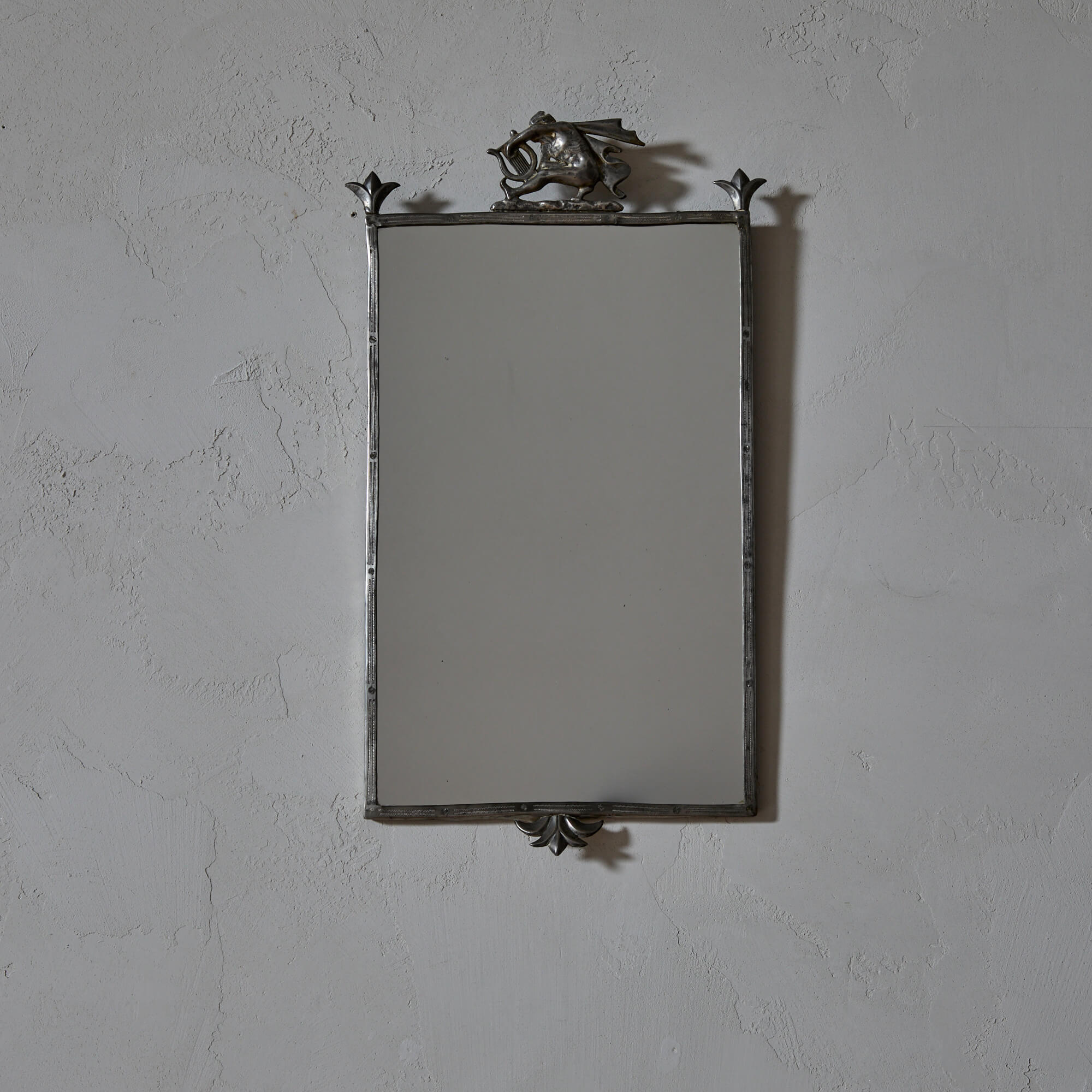 Rare Pewter Mirror by Ellen Victoria Kajerdt