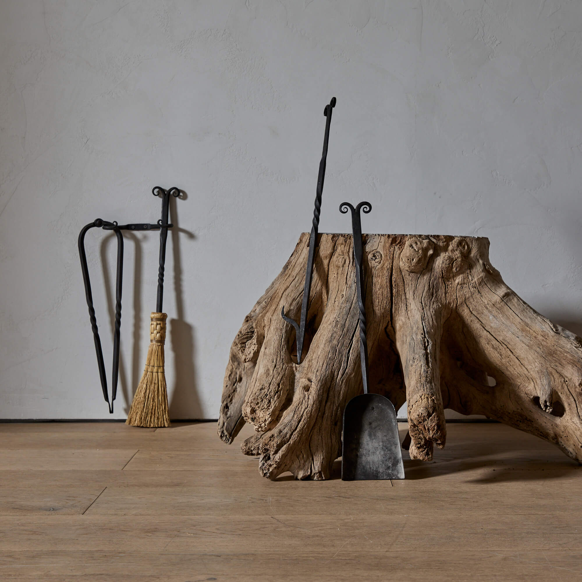 Set of American Wrought Iron Firetools