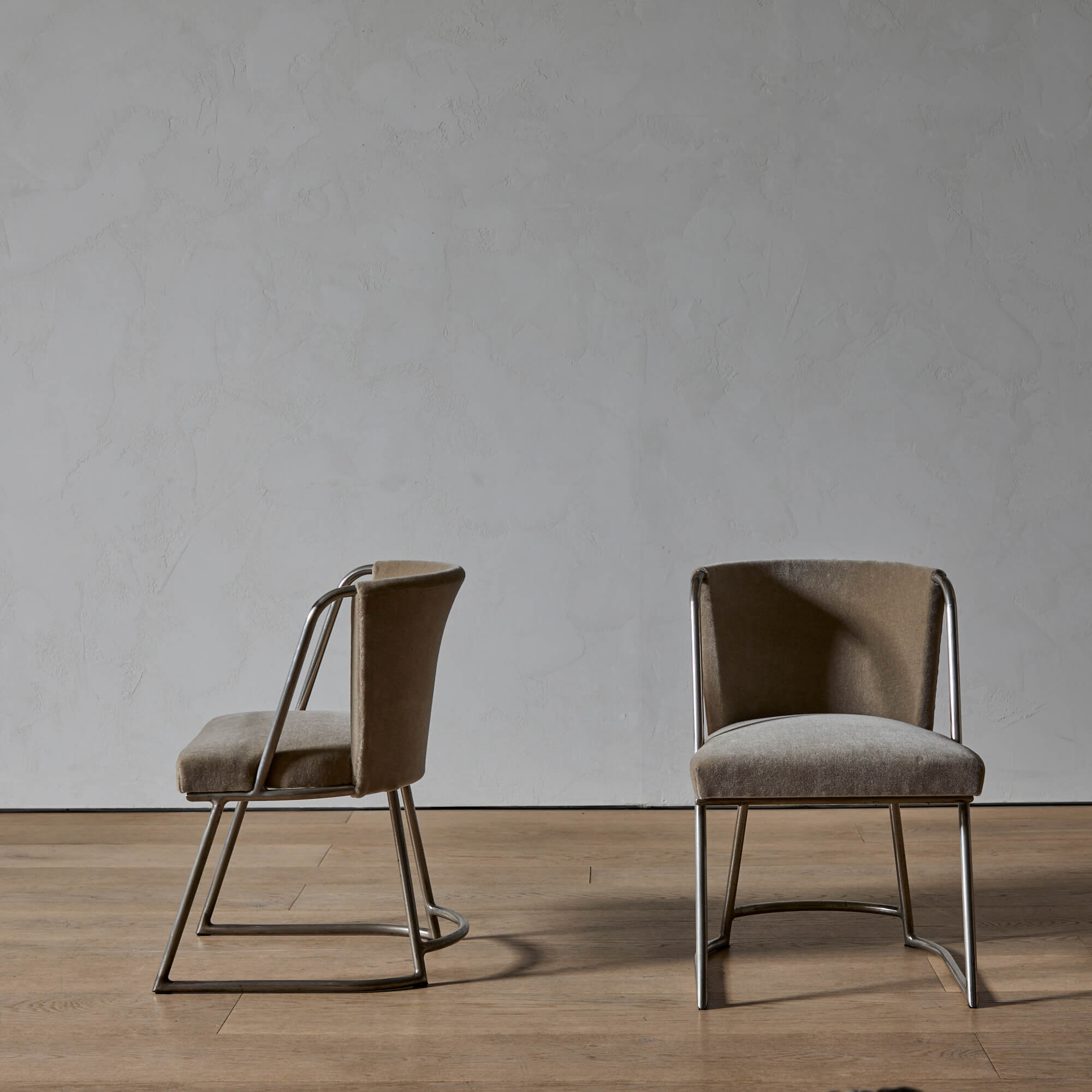 Set of Six Dining Chairs Attributed to Louis Sognot and Charlotte Alix - Image 3