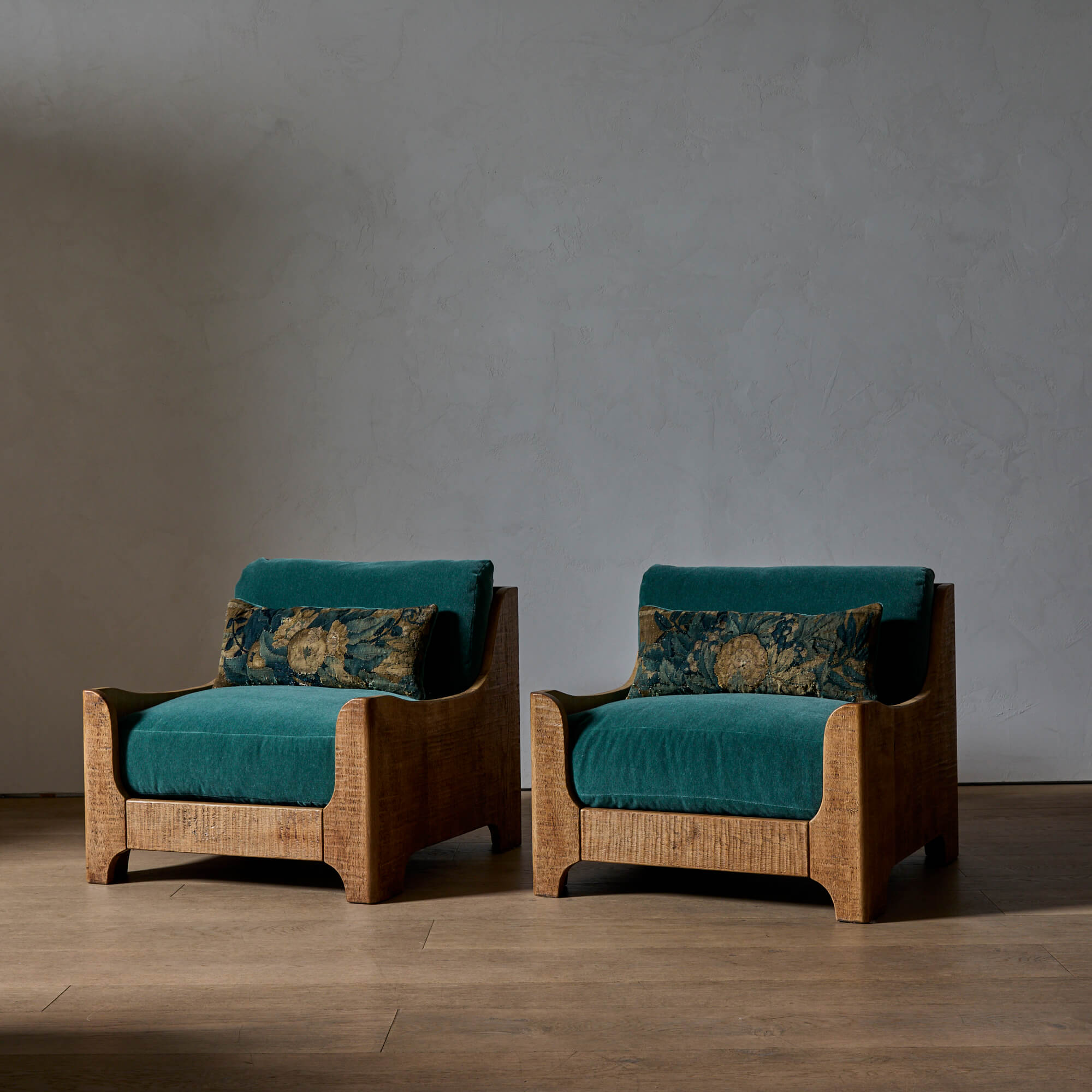 Pair of Low Belgian Lounge Chairs - Image 3
