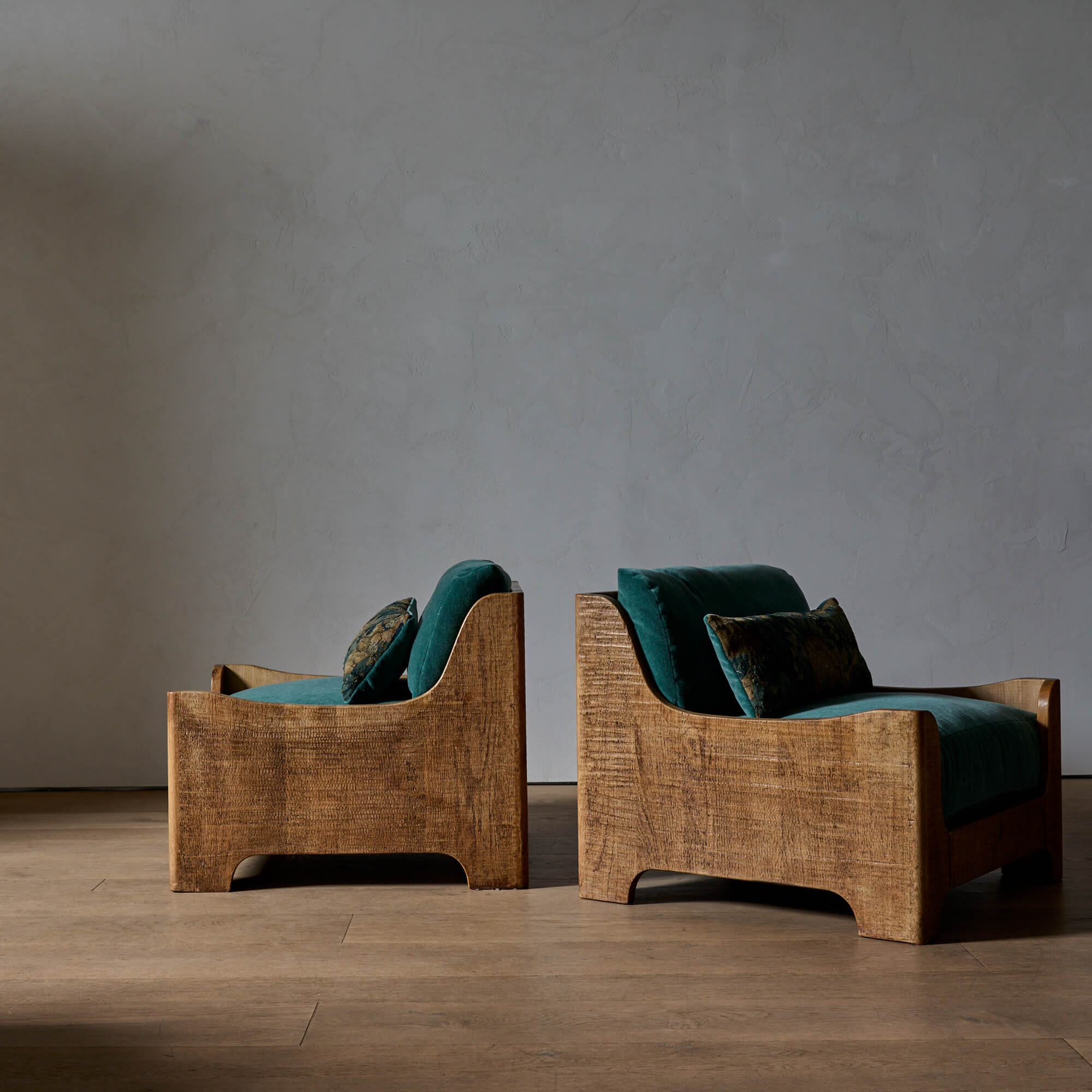 Pair of Low Belgian Lounge Chairs - Image 4