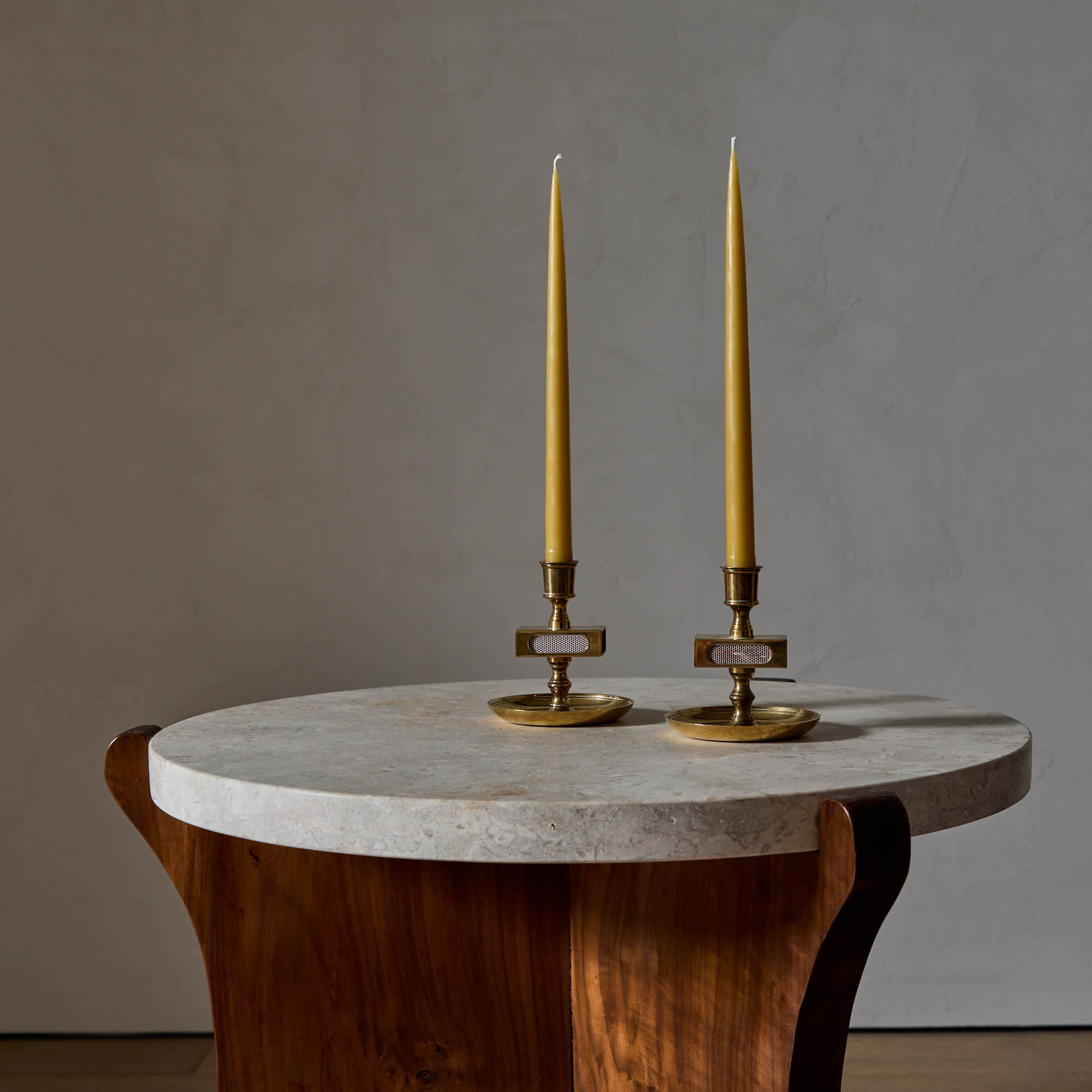 Skultana Brass Candleholders with Match boxes