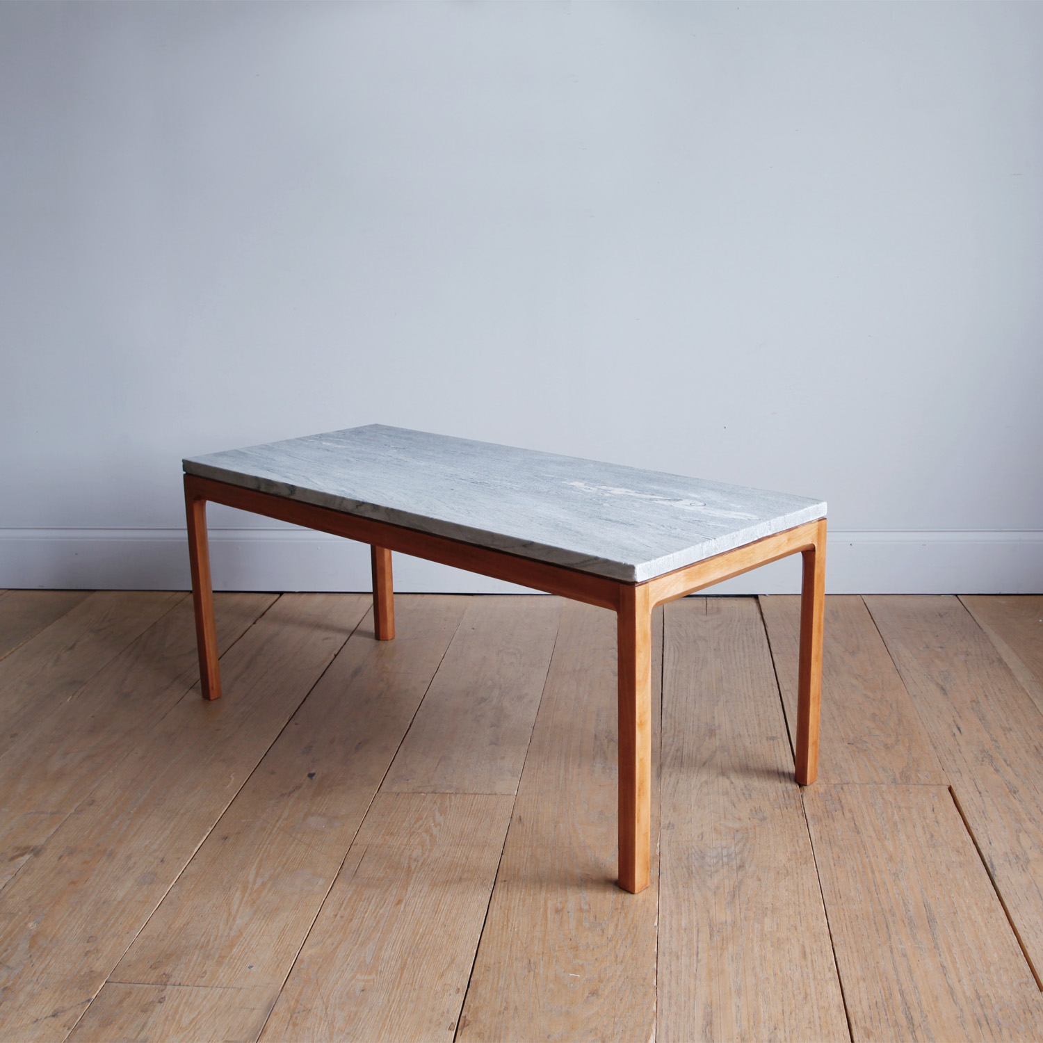 Bernt Petersen Mahogany and Marble Coffee Table