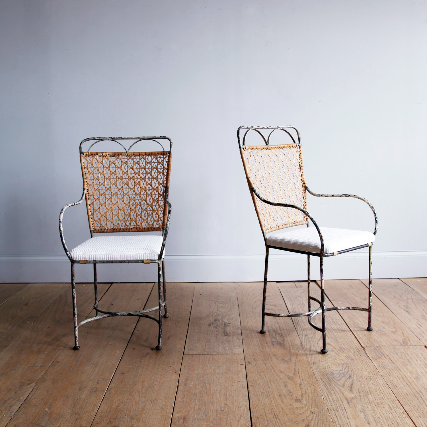 Pair of 1930s French Garden Chairs