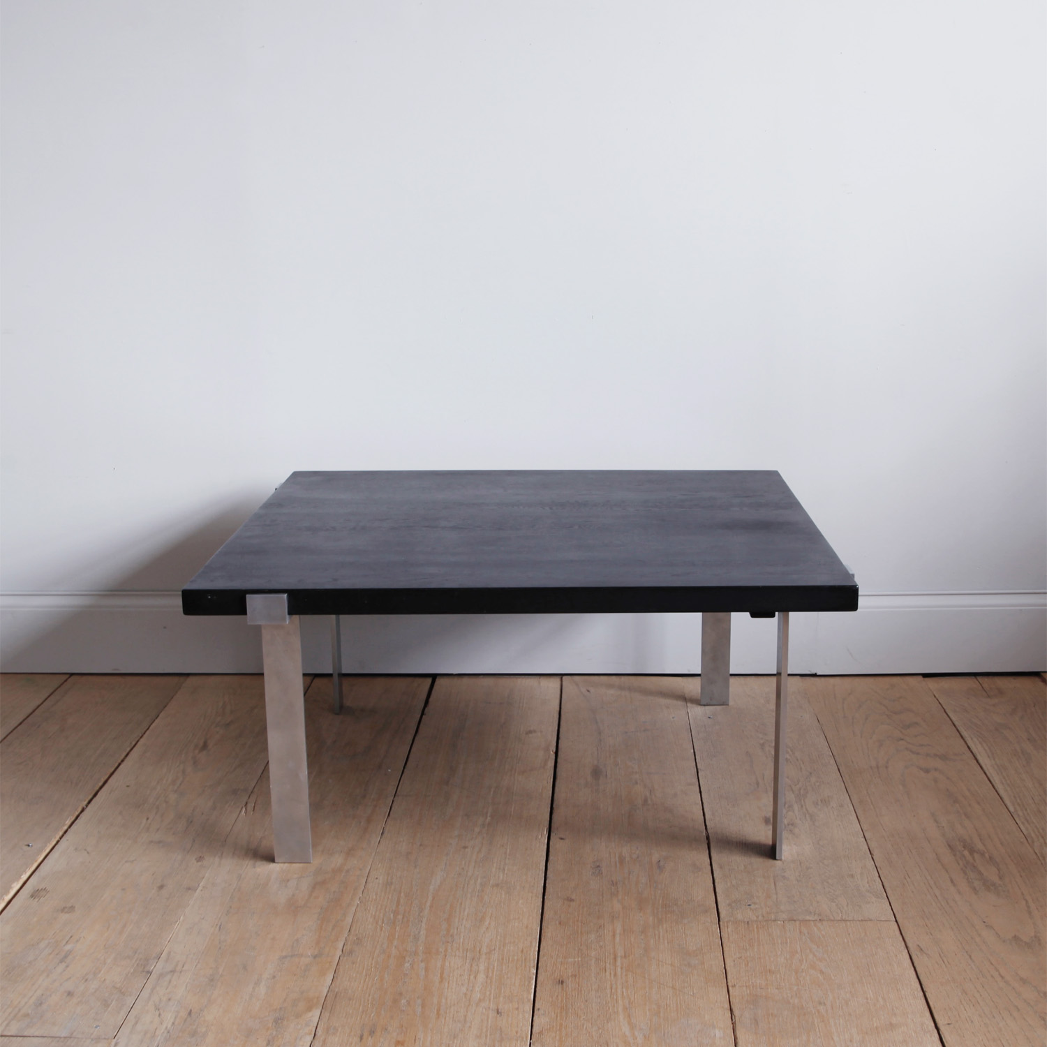 Steel and Ebonized Wood Coffee Table by Jørgen Høj