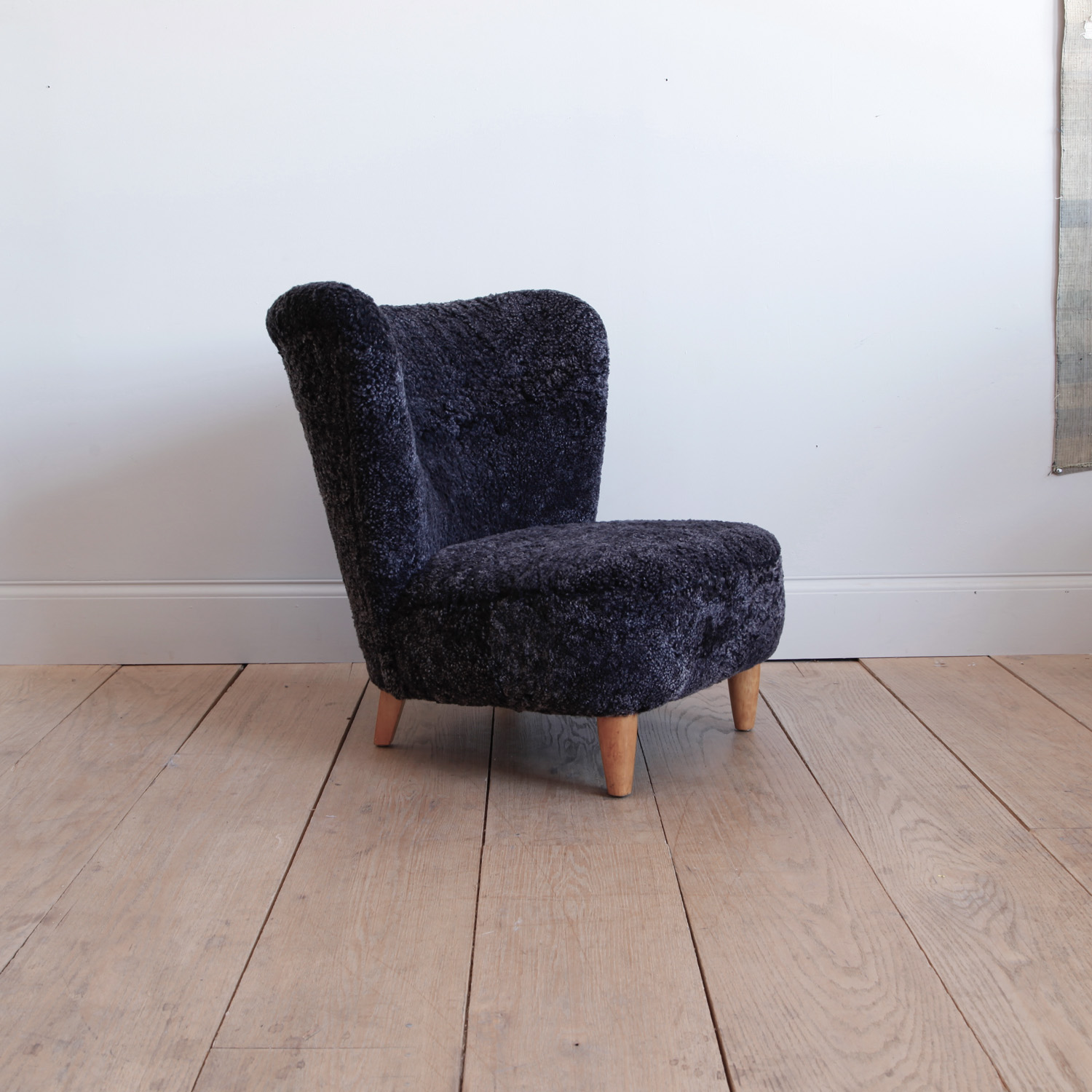 Shearling Lounge Chair by Gösta Jonsson